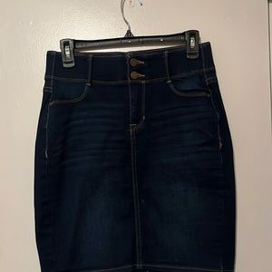 Jean pencil skirt
